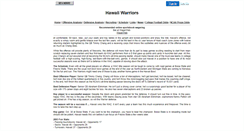 Desktop Screenshot of hawaii-warriors.00sf.com